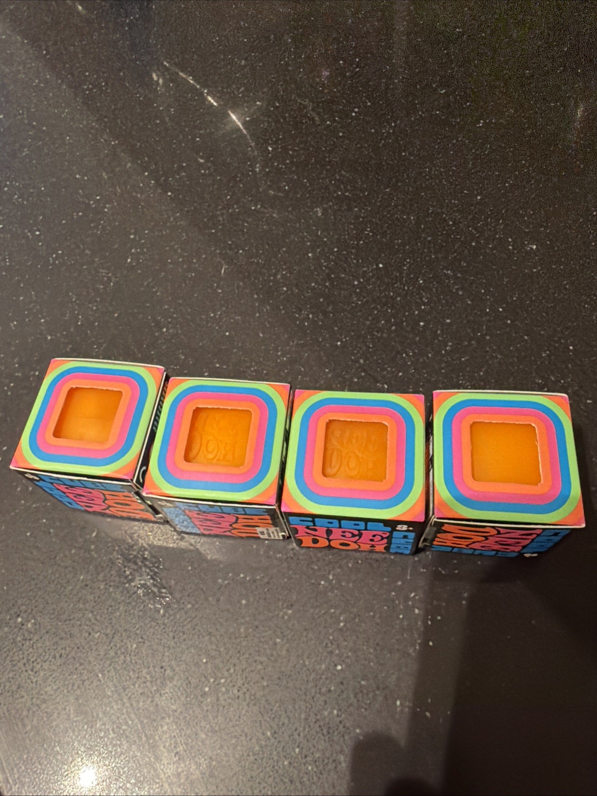 Needoh Cool Cube 1.25 Squishy Orange Mini Cube Stress Reliever – NEW qty 1