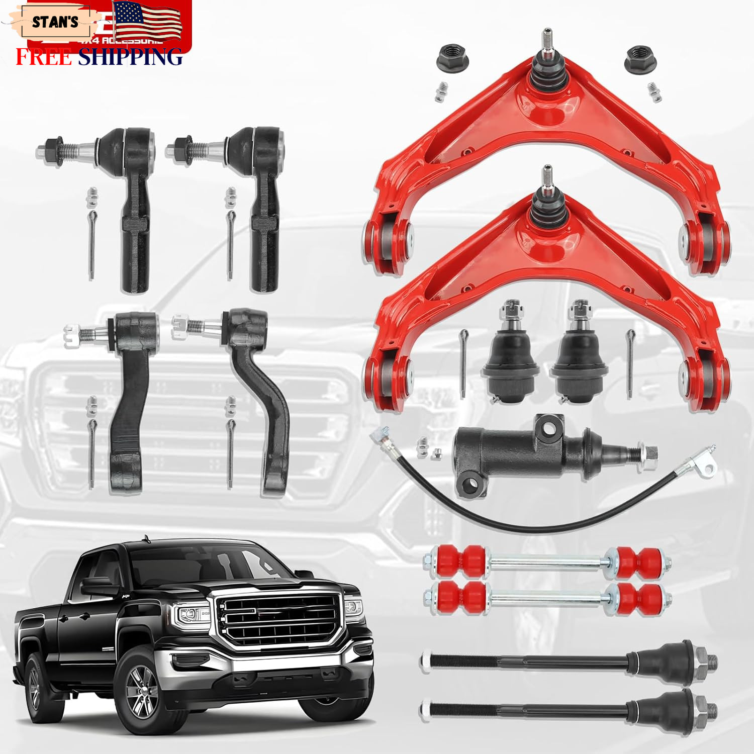 Front End Suspension Kit for Chevy Silverado GMC Sierra 2500HD 3500HD 13PC NEW