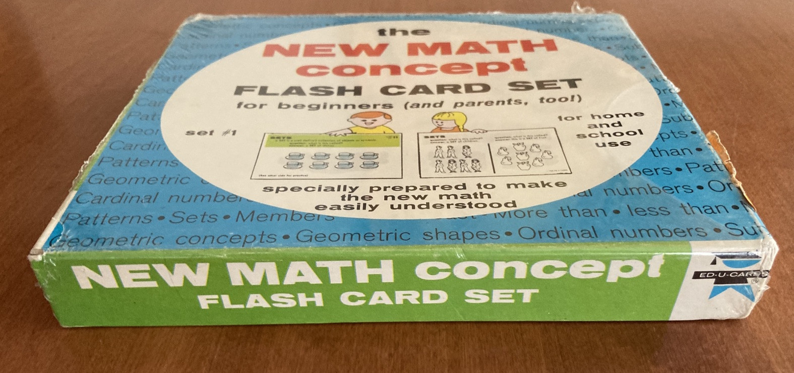Factory Sealed Vintage Math Flash Cards Set EDU Toys R Us Home And School Unused