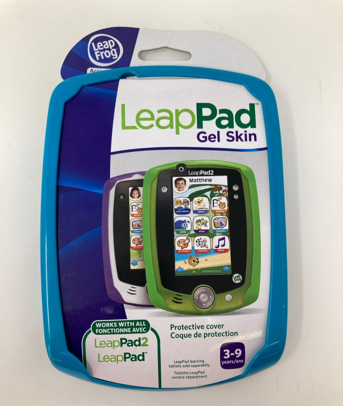LeapFrog LeapPad 2 Gel Skin, Teal Blue Protective Cover 2012 NOS