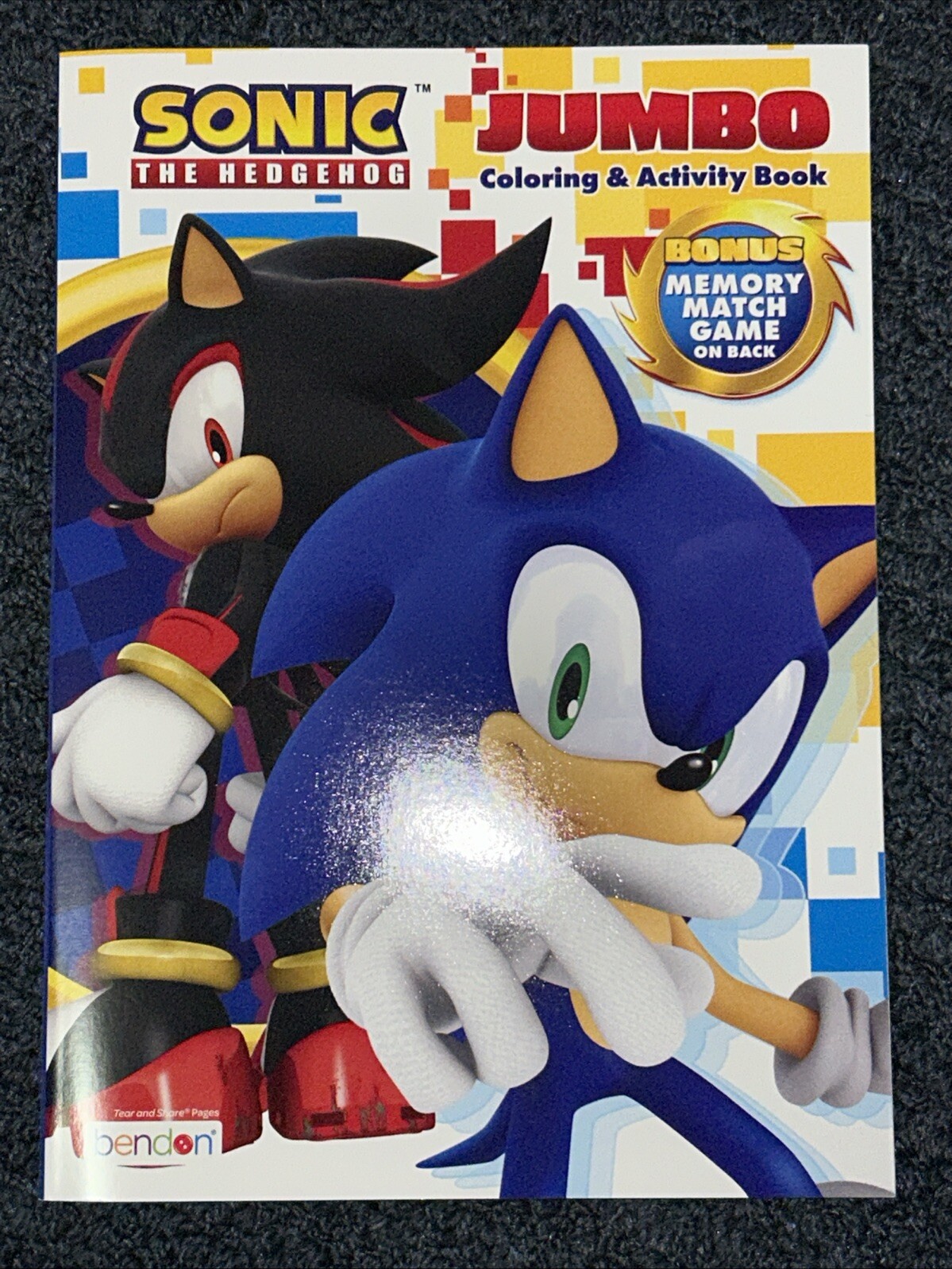 Sonic The Hedgehog Jumbo Coloring & Activity Book New Bendon Made In USA