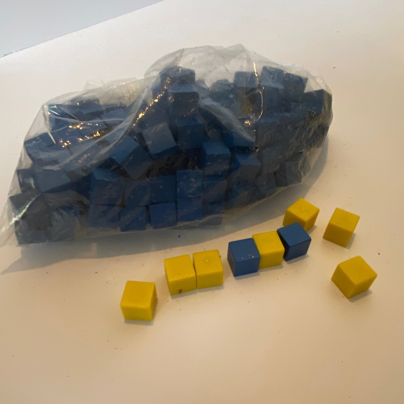 Cuisenaire Base Ten Blocks Math Manipulatives Blue Yellow Excellent Bulk Set