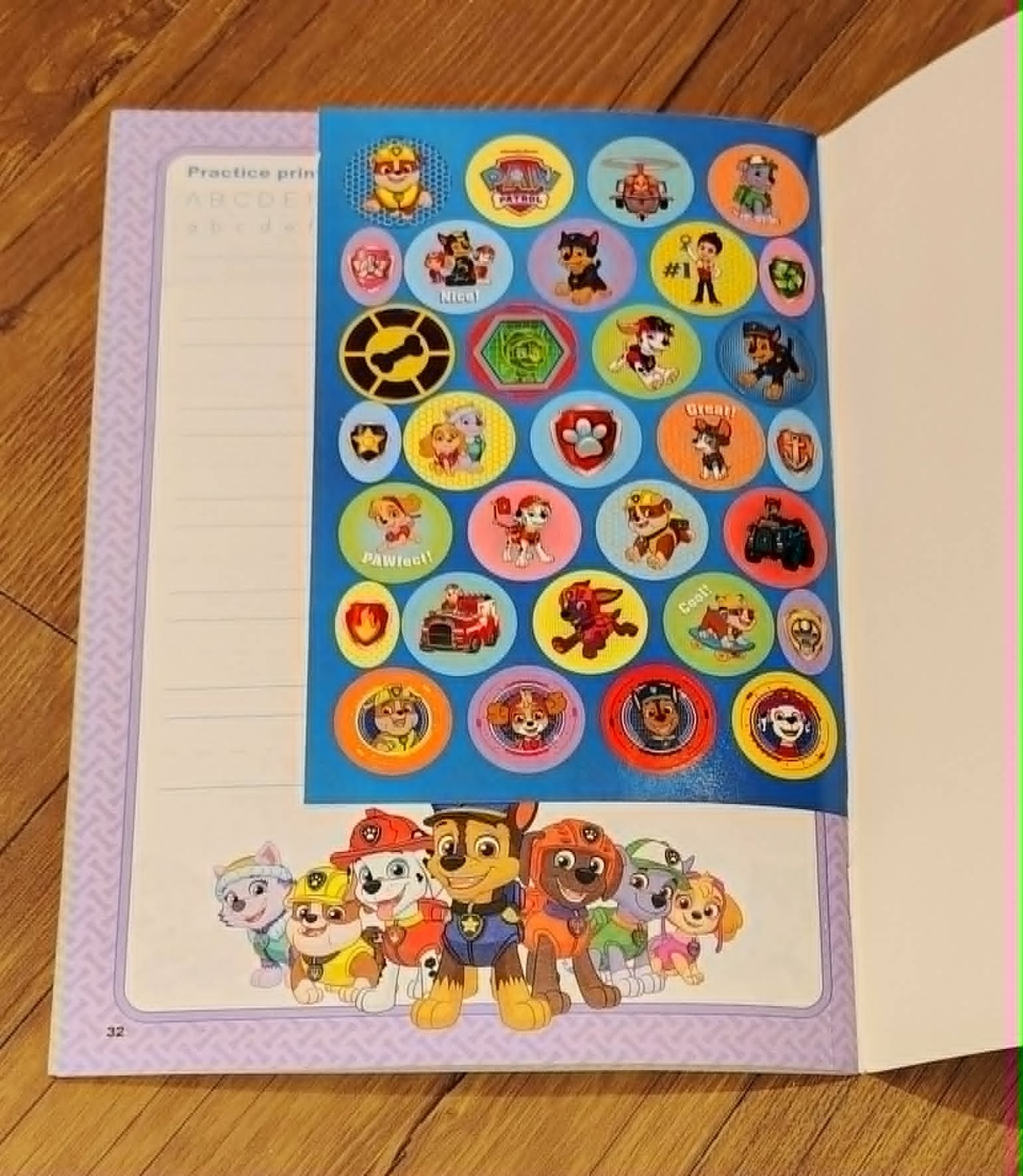 Nickelodeon Paw Patrol ALPHABET Pre-K WORKBOOK Ages 3+ NEW!