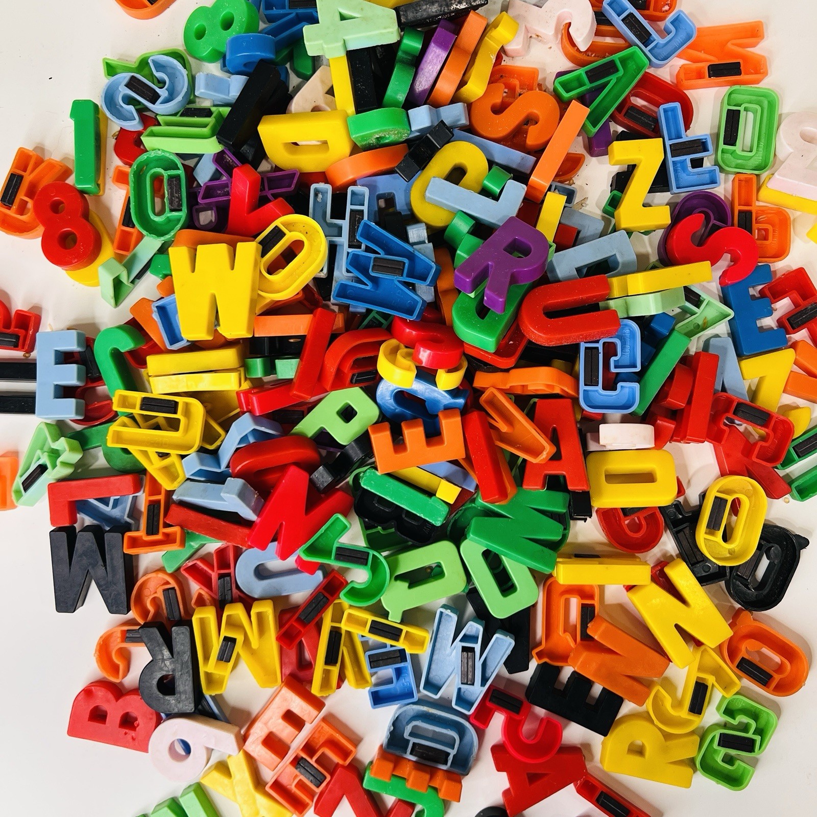 Colorful Magnetic Alphabet & Letters Numbers Huge Lot
