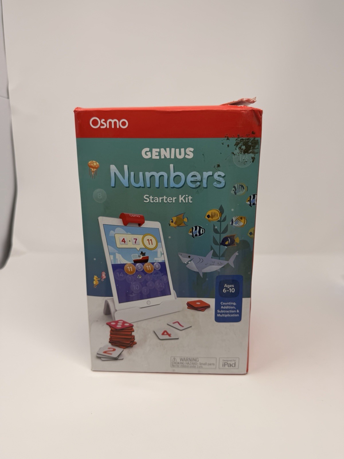 Osmo Little Genius Numbers Starter Kit for iPad Ages 6-10 Model 901-00050 White