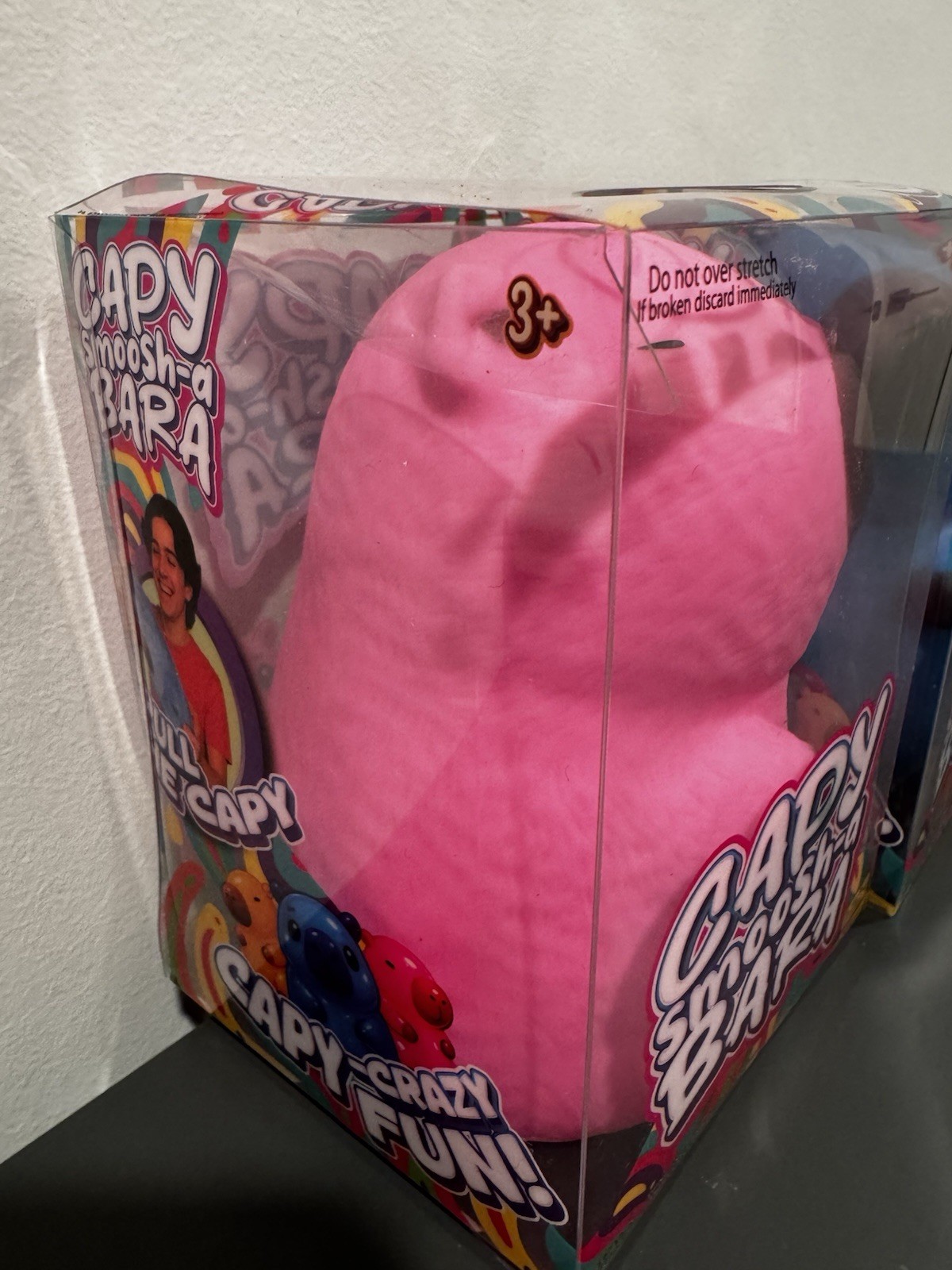 Lot Of 2 New Capy Smoosh-A-Bara CAPYBARA Viral Squishy Pink & Blue 🩷💙
