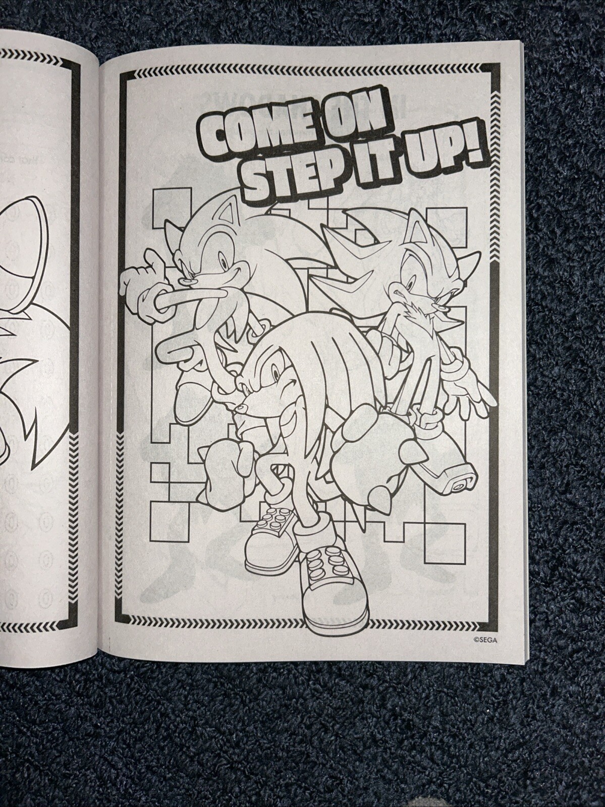Sonic The Hedgehog Jumbo Coloring & Activity Book New Bendon Made In USA