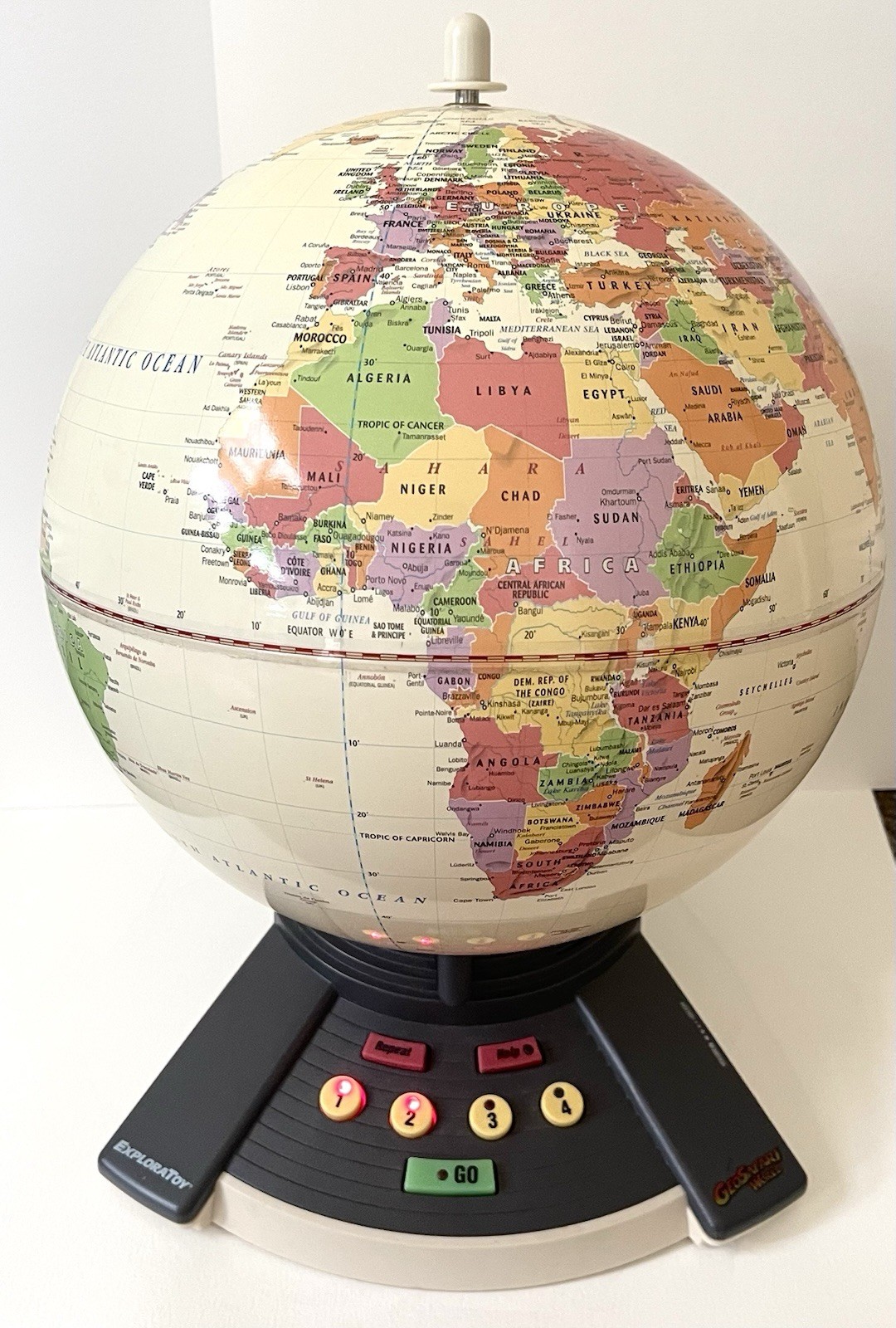 Geo Safari World Interactive Electronic Explorer Toy Geography Learning Toy