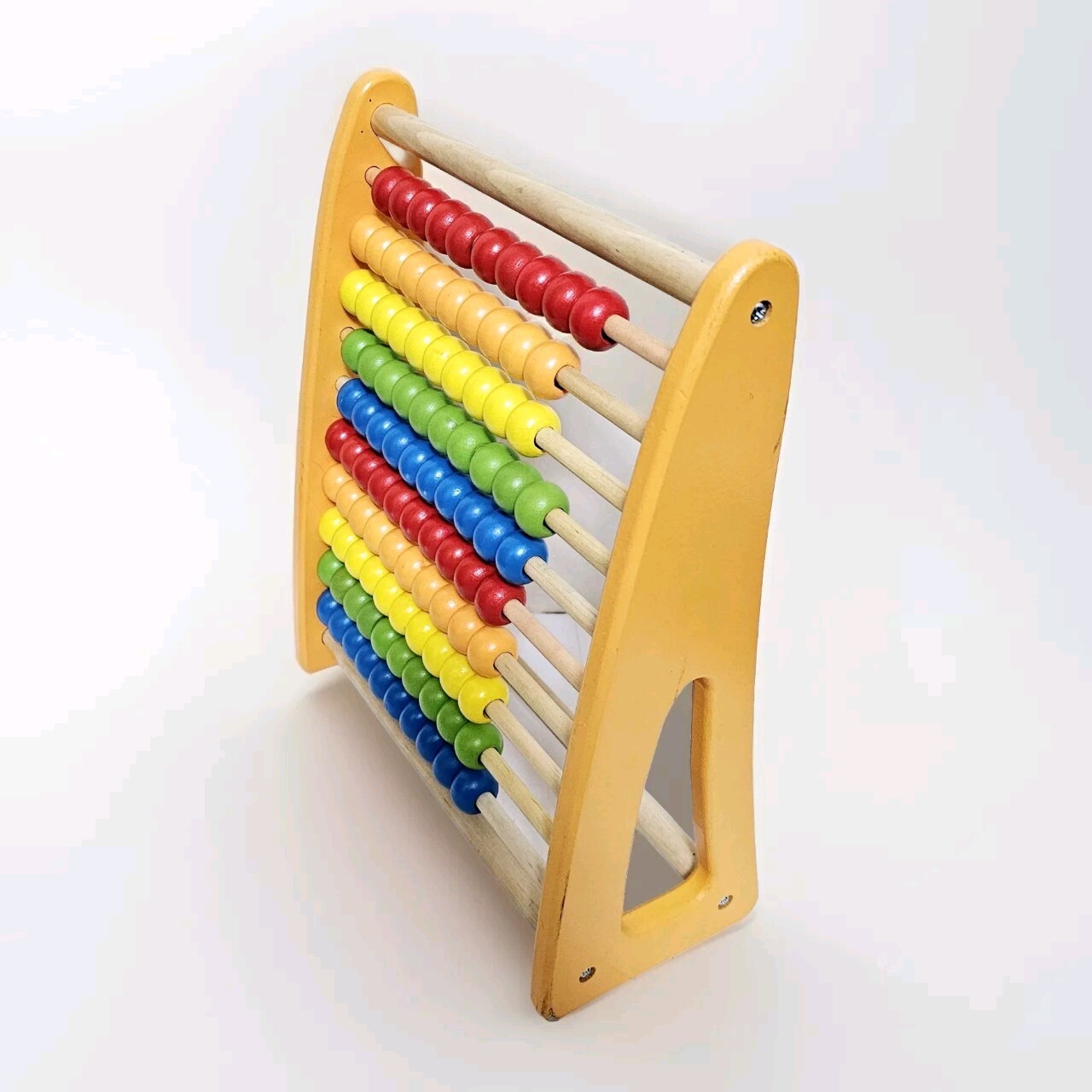 Pidoko Wooden Youth Abacus Yellow 12.5 ” × 10″