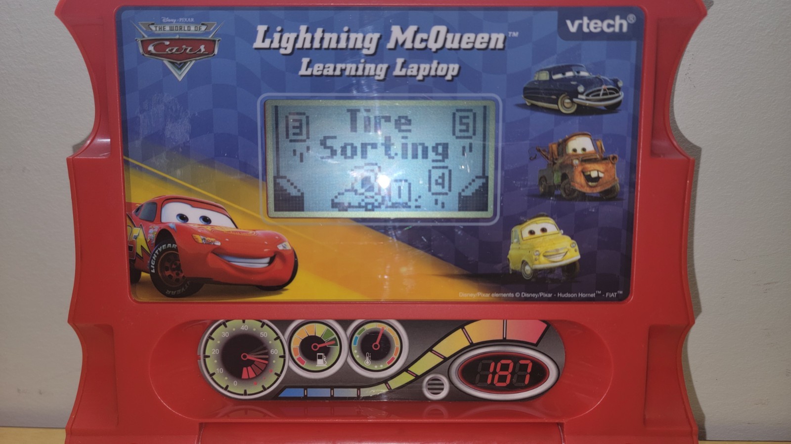 Lightning McQueen Learning Laptop VTech Disney Pixar Cars 2 Educational Works!