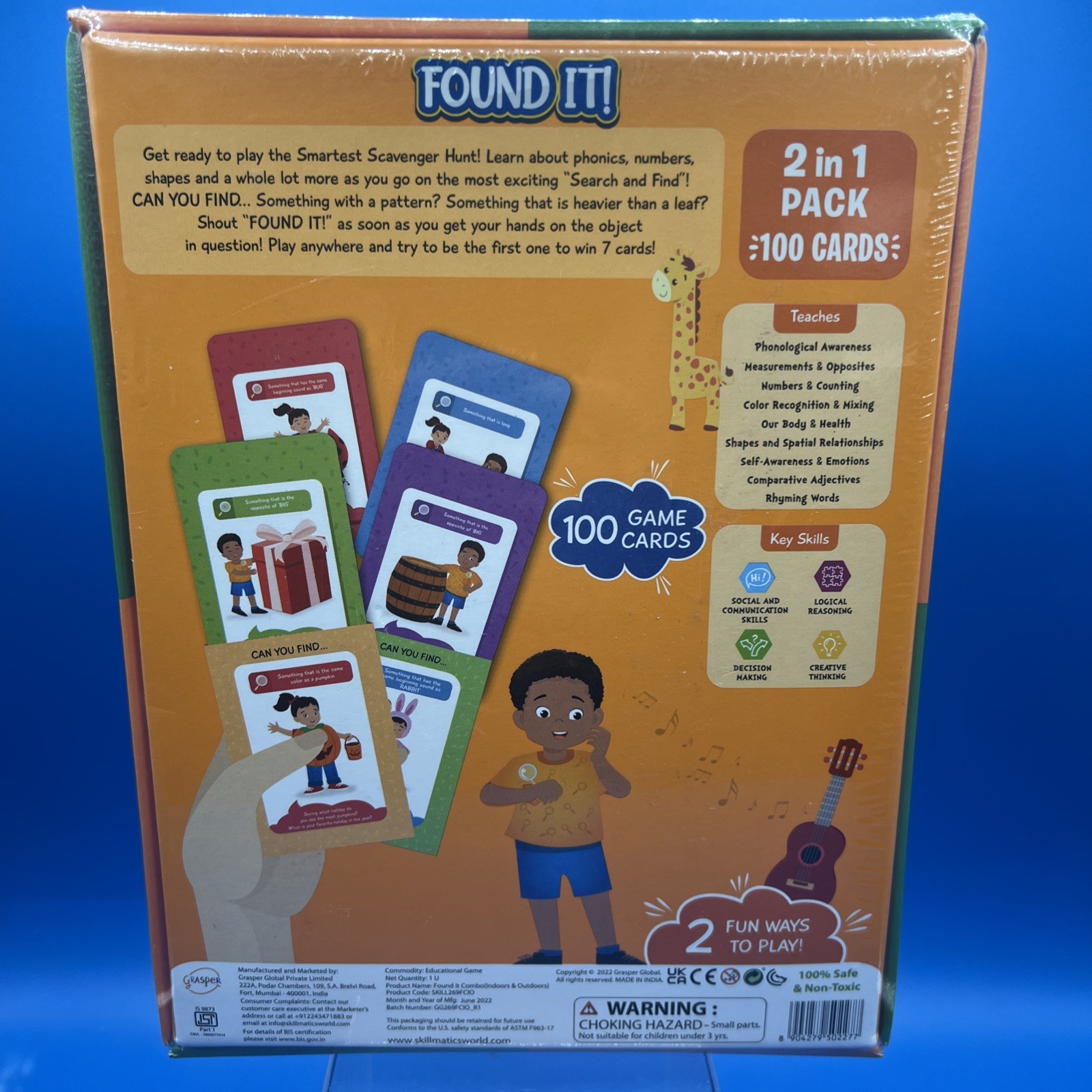New Skillmatics Card Game Found It! In & Out Doors Edition Educational Sealed