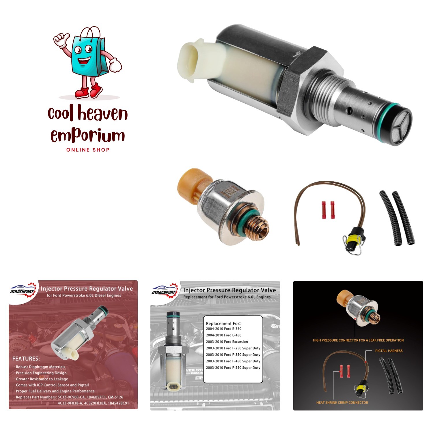 6.0 IPR Valve with ICP Control Sensor and Pigtail | Replacement for 2003-2010…