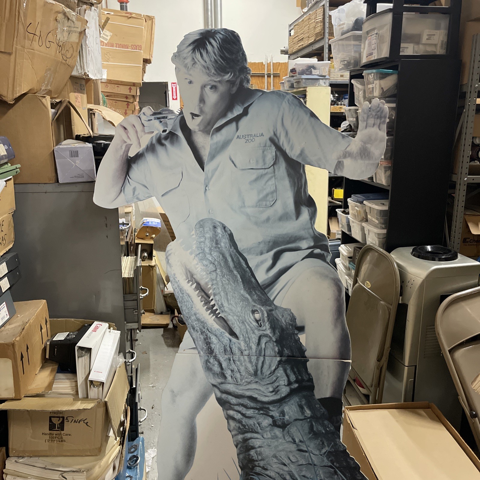 Steve Irwin Crocodile Hunter Australia Zoo Life size Cardboard Standup Pentax