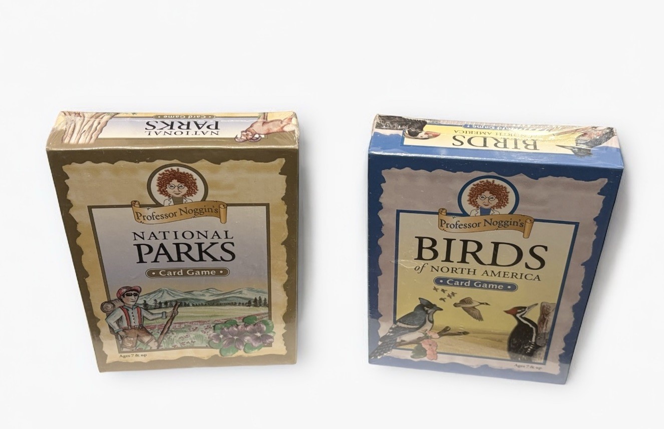 NEW Lot of 2 Professor Noggin’s Card Games National Parks & Birds North America