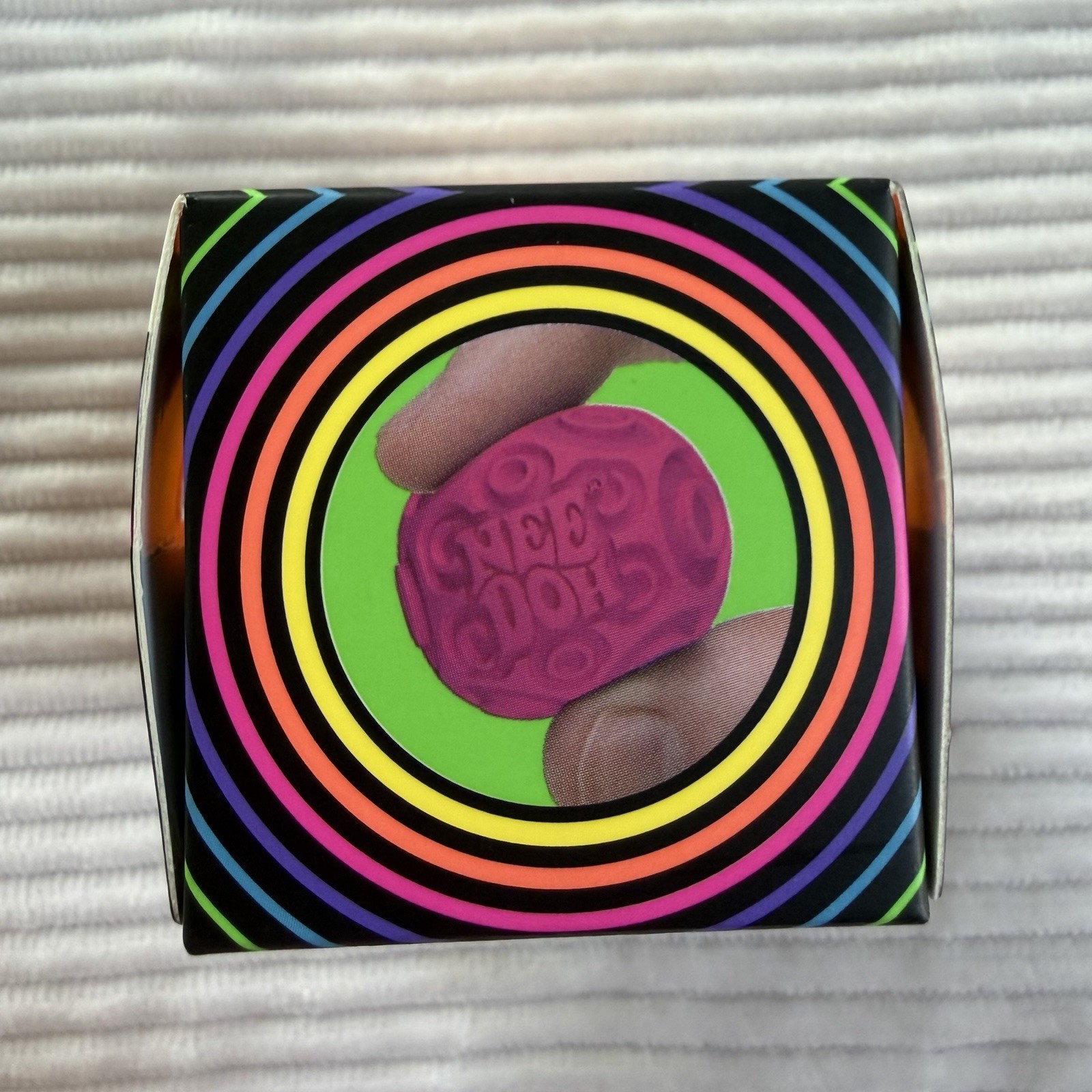 Schylling NeeDoh teenie Orange Ripple Ball Squeeze Sensory Toy TikTok VIRAL