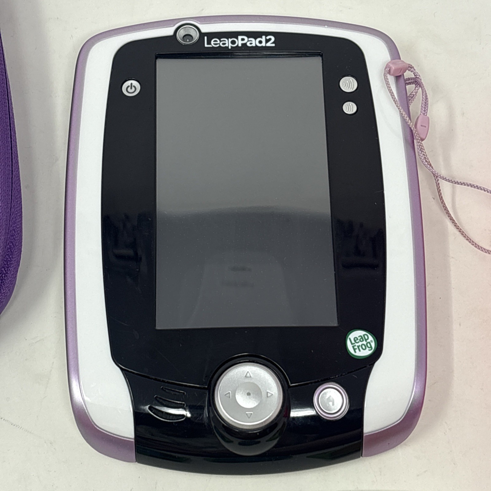 LeapFrog Leap Pad 2 Kids Tablet, Purple Carrying Case, 4 Games Lot Working