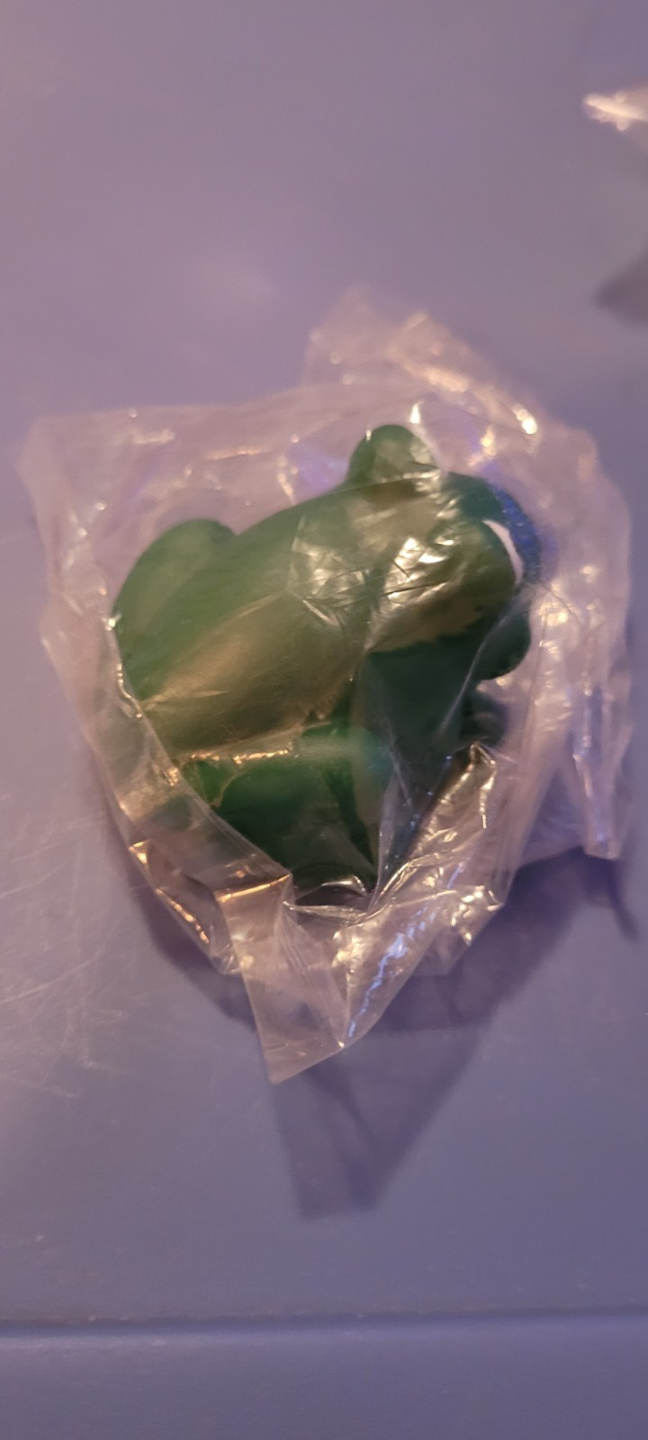 NWT Toysmith 2003 Green Rubber Frog Squeaky Bathtub Fun Cat Toys Small 1.5″x2″