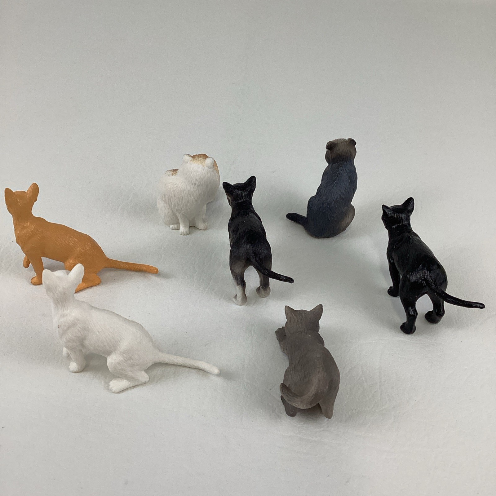 Vintage New Ray Kitty Cat Playset Miniature Animal Figures Fence Pet Carrier Lot