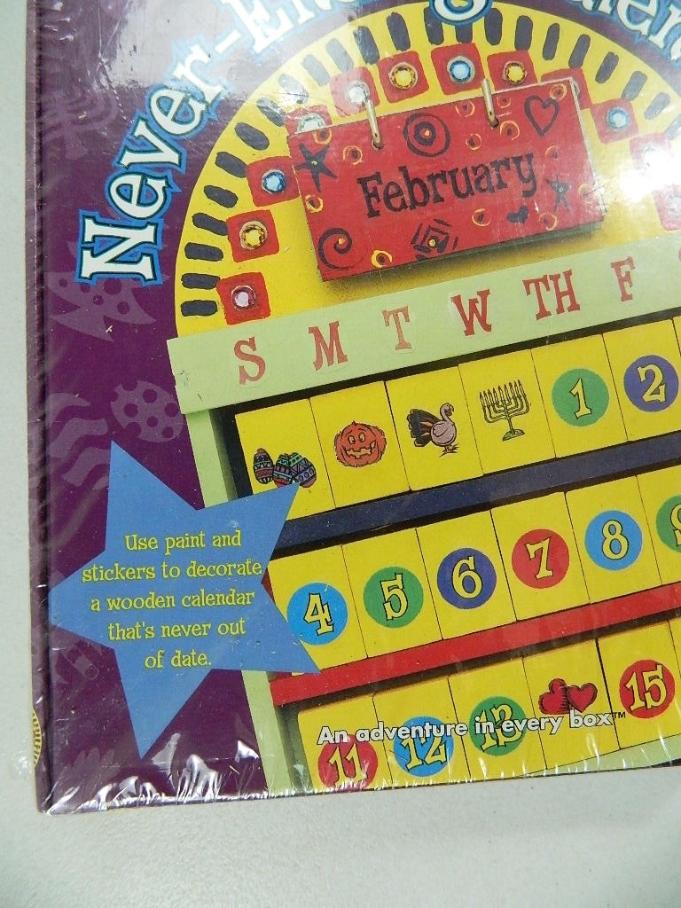 Curiosity Kits Never Ending Calendar Kids 4 and Up Arts Crafts Learning Toy