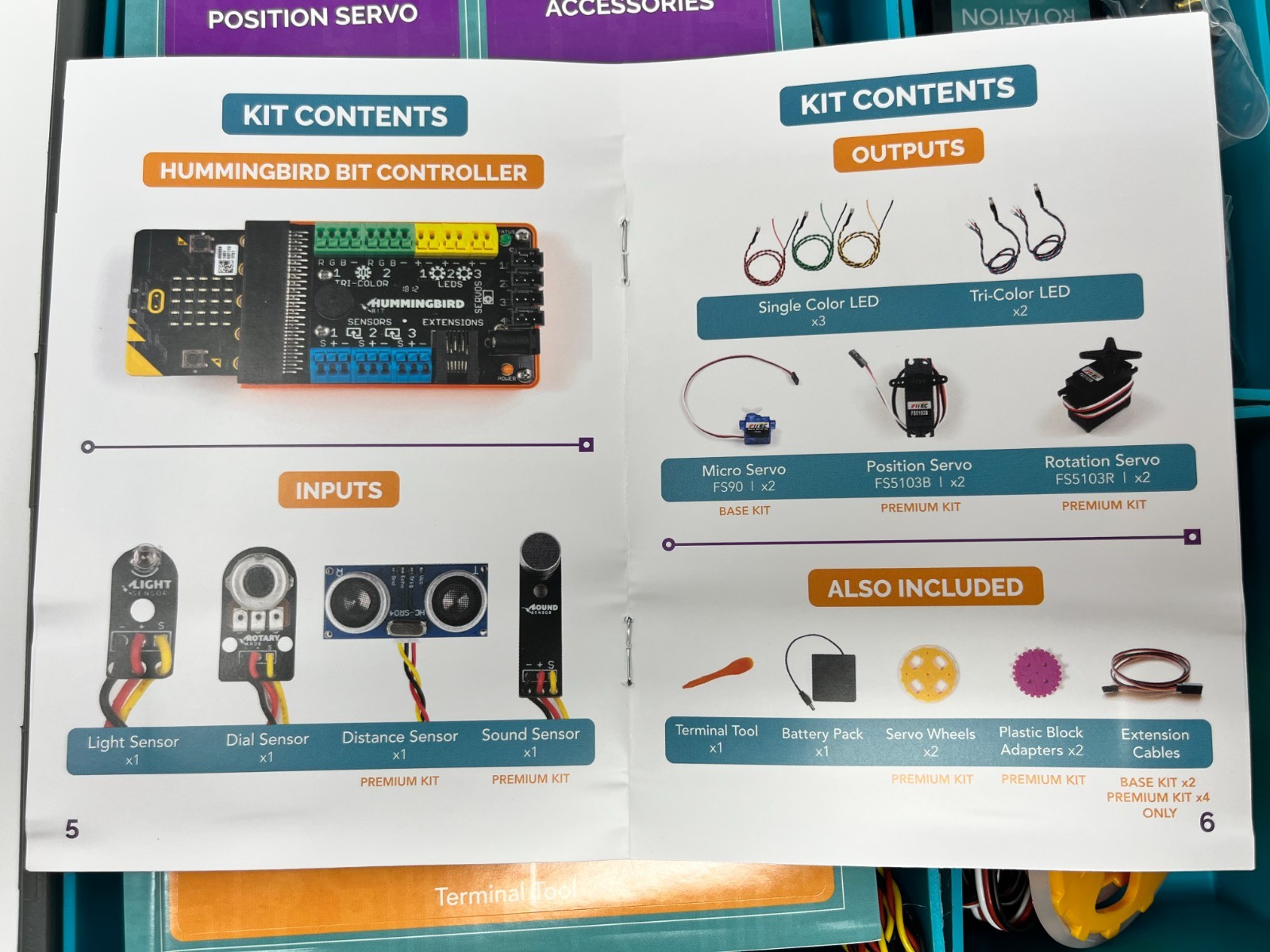 Hummingbird Bit Premium Kit New Micro:bit V2 Motors LEDs etc