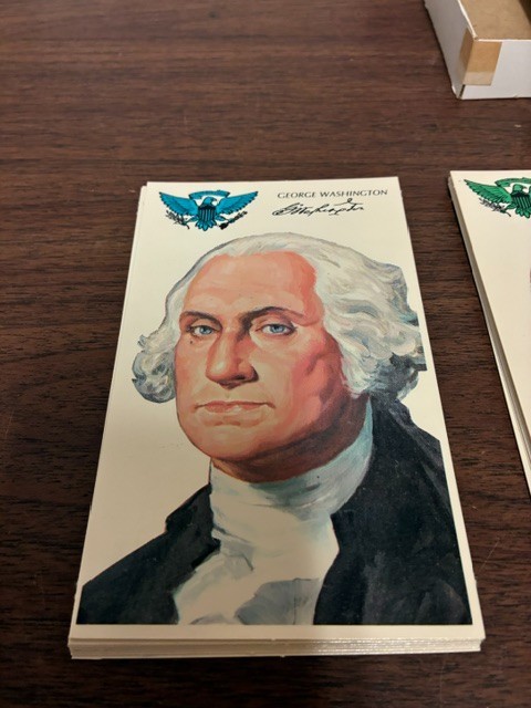 Vtg 1975 Presidents of the United States Flash Cards With Quiz Game Edu-Cards