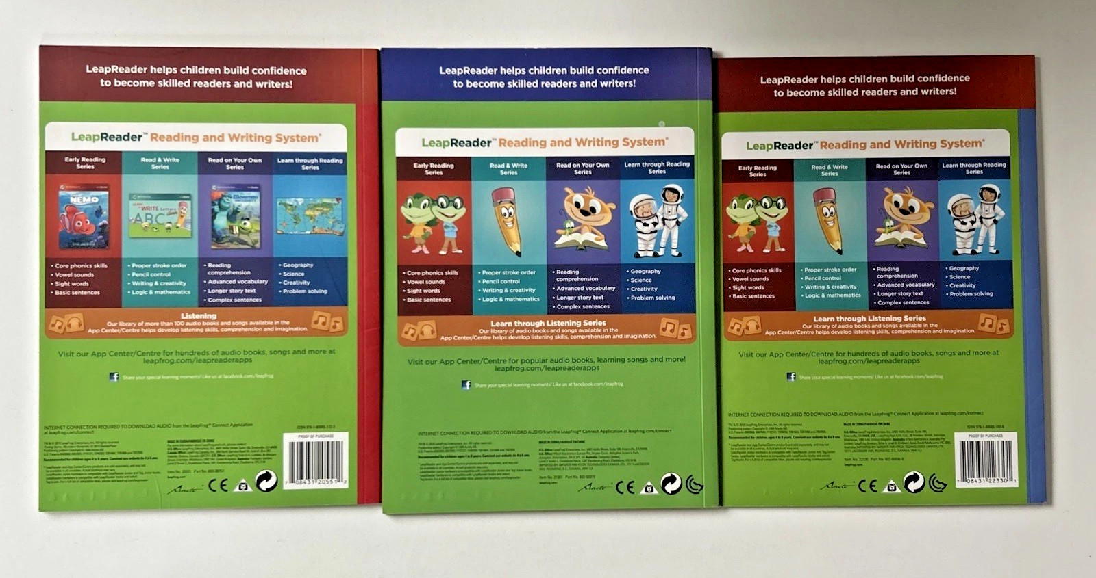 Leap Frog LeapReader Interactive Books Lot of 8 Phonics Early Reading Science