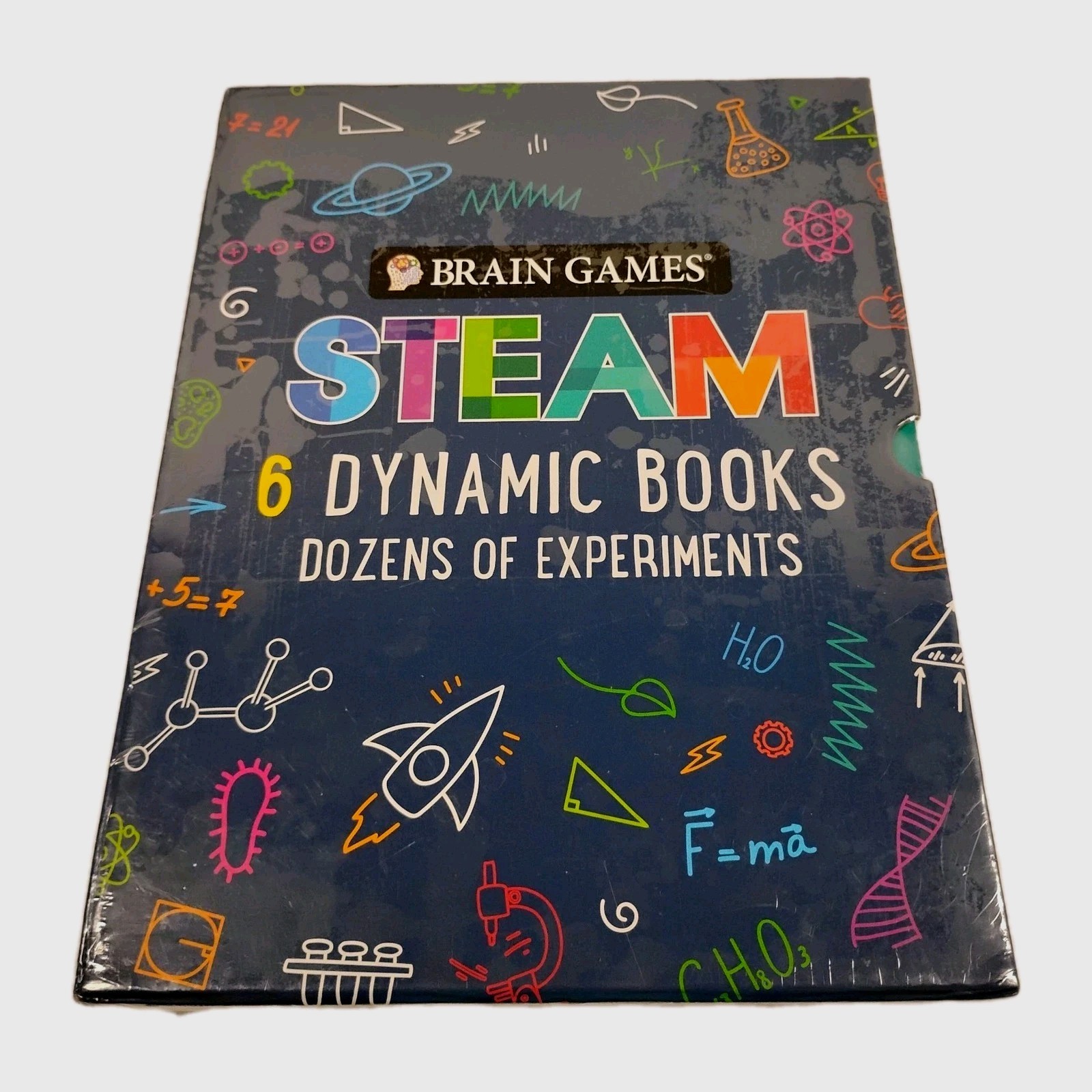 Brain Games Steam 6 Dyanmic Book Box Set Experiments New Sealed