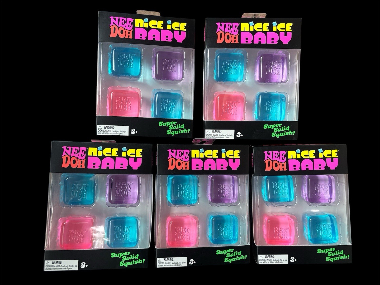 NeeDoh Nice Ice Baby, Nice Cube, Cool Cat, Color Change, Sploot Splat LOT OF 23