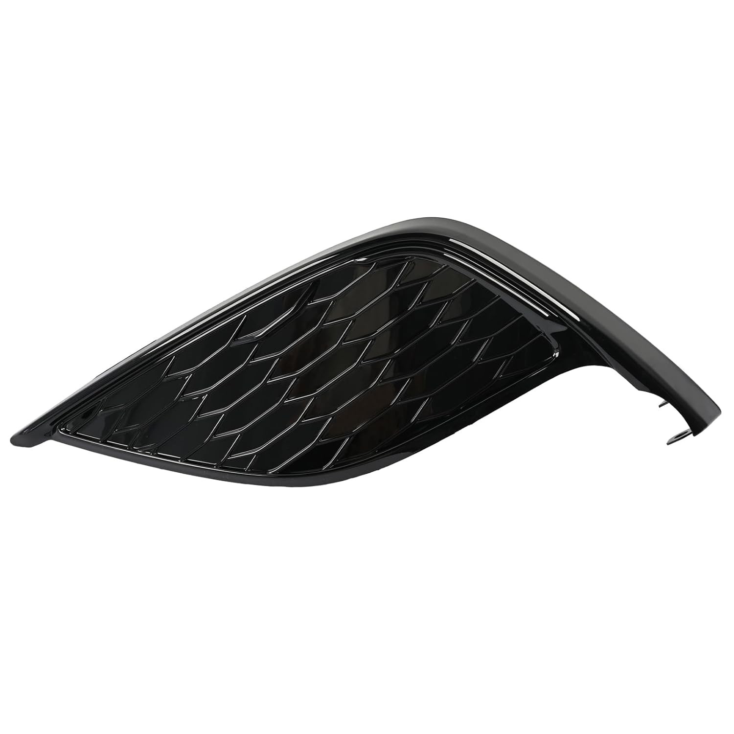 Left Side Front Fog Light Bezel Glossy Black Trim Cover Ring Housing