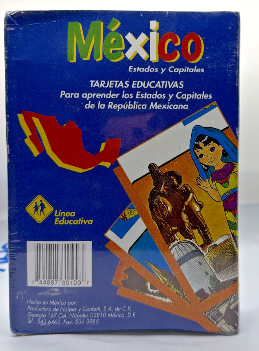 Mexico Estados y Capitales Tarjetas Educativas, Pronaco