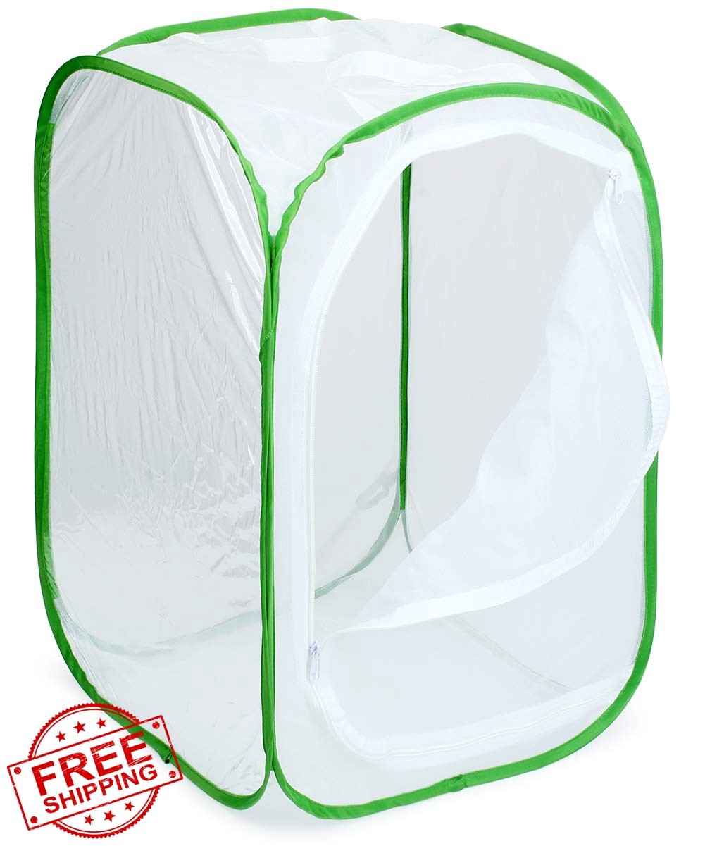 RESTCLOUD Green Butterfly Insect Habitat Cage 15.7×23.6″
