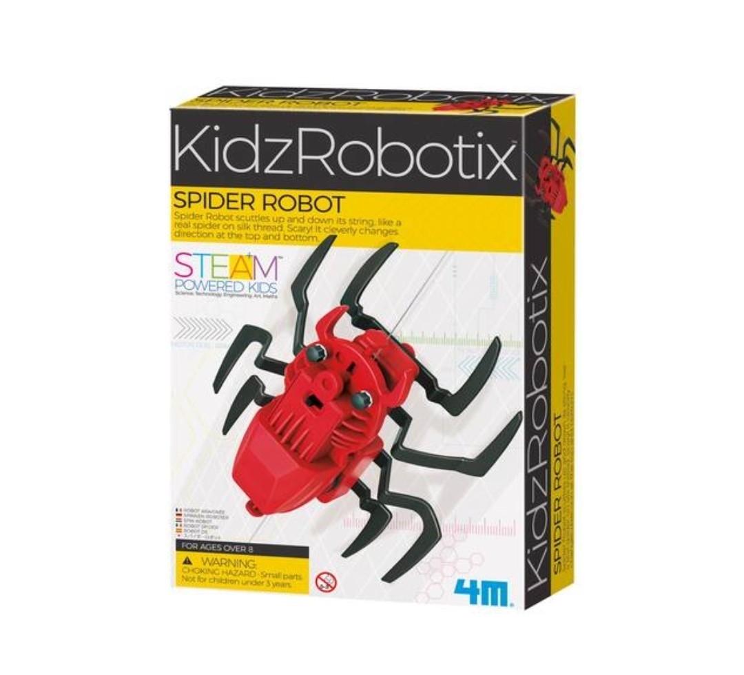 KidzRobotix Spider Robot Powered Kids 4M Brand New in Box for Kids STEAM