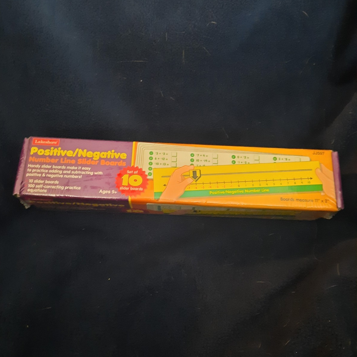 Lakeshore Positive/Negative Number Line Slider Boards Set of 10, Ages 9+ JJ597