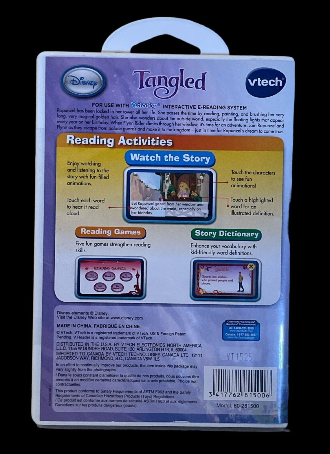 V.Reader Interactive E-Reading System Disney Tangled Ages 4-6 Years