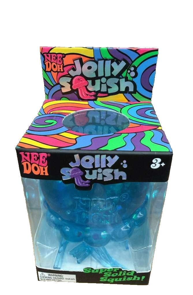Needoh Nee Doh Jellysquish Jelly Squish Jellyfish New in Box JSND BLUE
