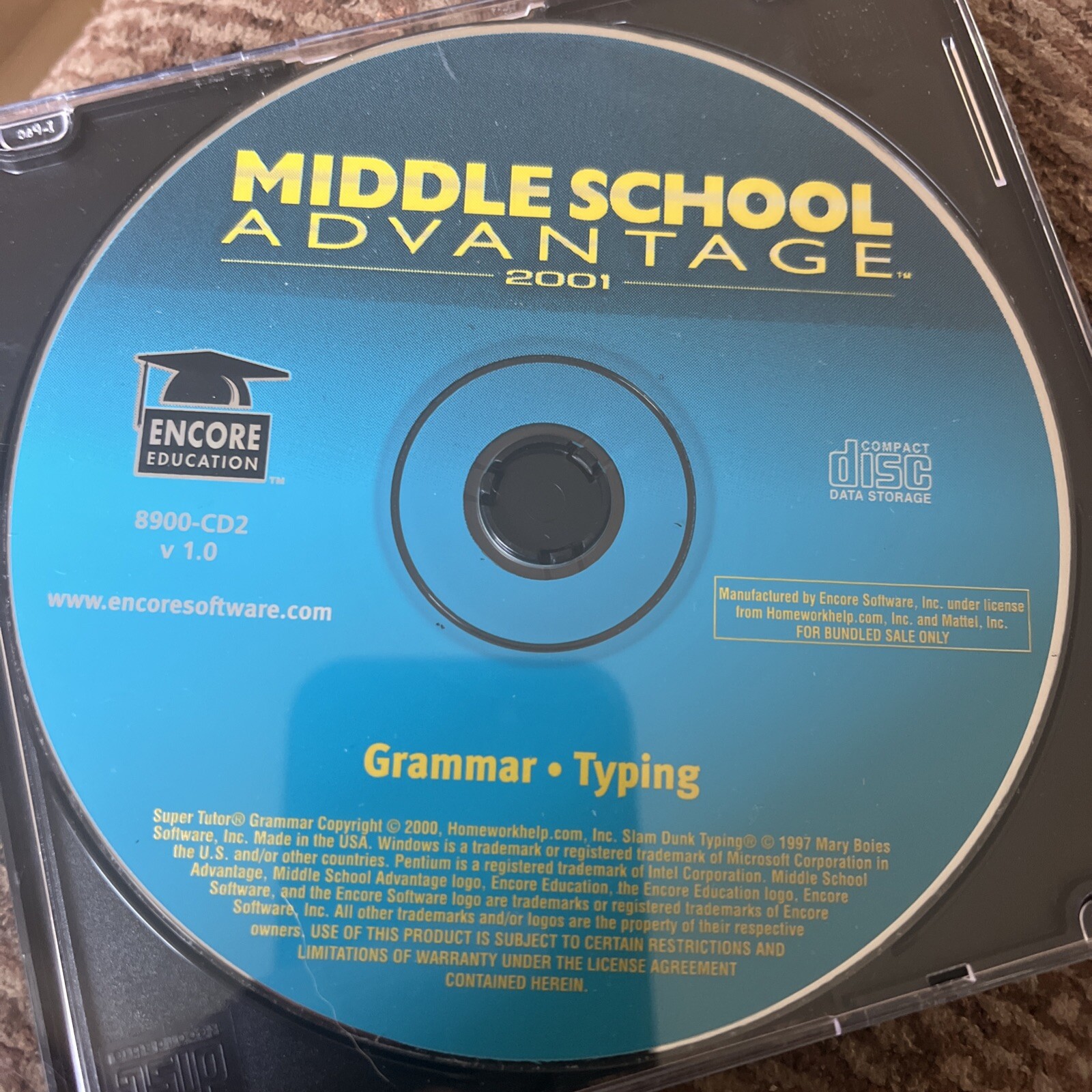 Middle School Advantage, Grammar/Typing (CD)