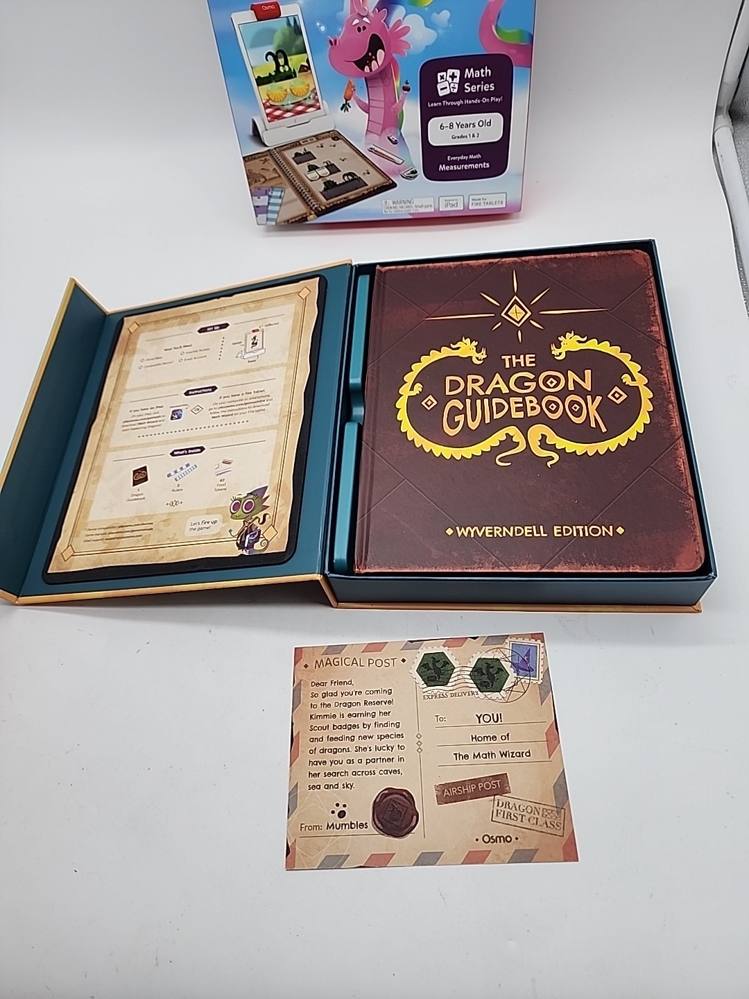 OSMO Math Wizard Secrets Of Dragons Educational Game Kids 1st 2nd Grade COMPLETE