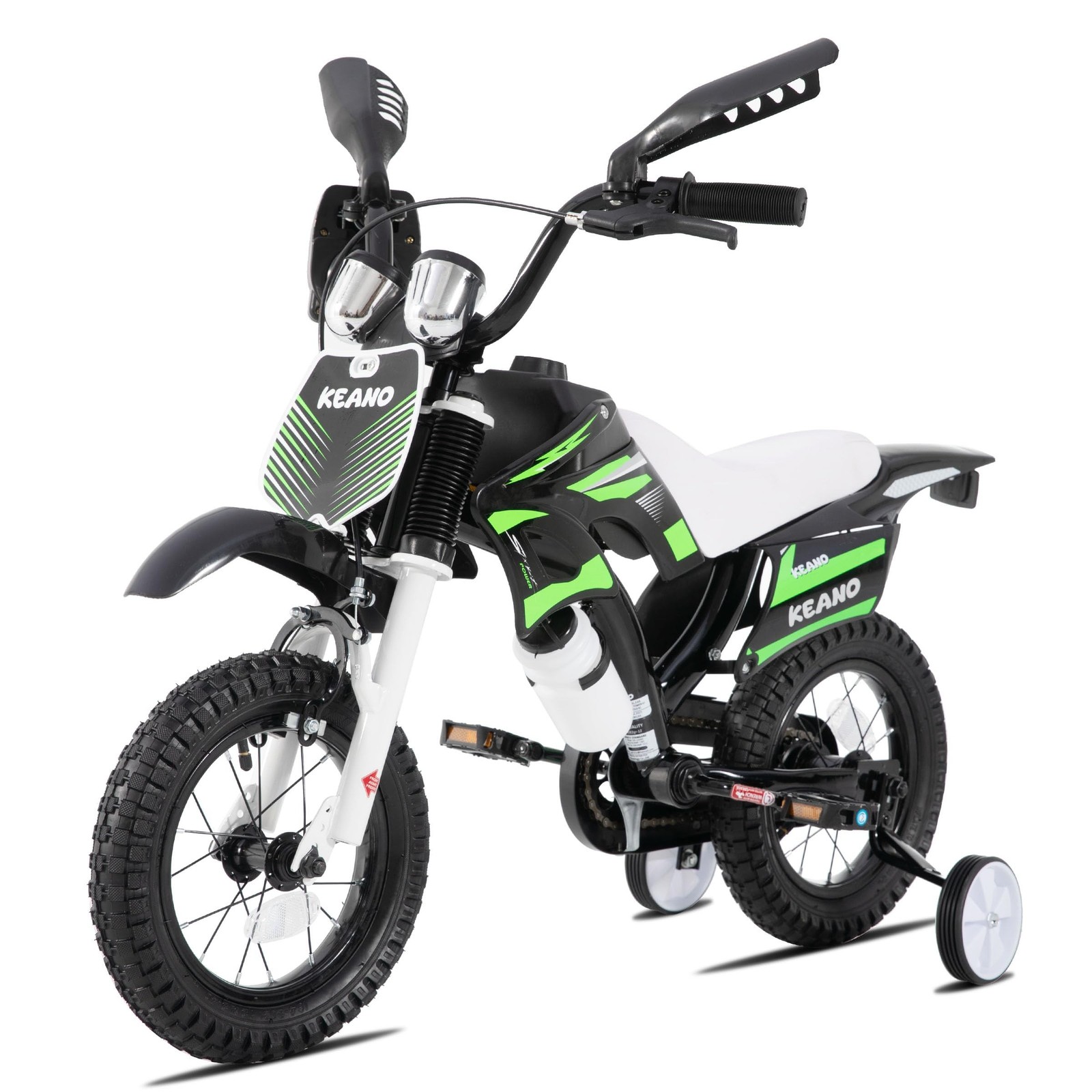 KEANO Motocross Style Kids Bike for Boys Girls Ages 3-7 Years, 12 & 16 Inch B…