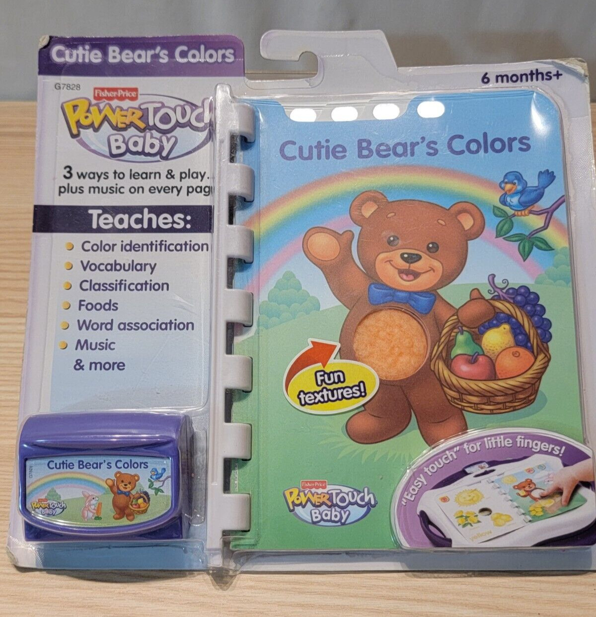 Fisher Price Power Touch Baby Cartridges Lot of 2 brand new colors fuzzy puppy
