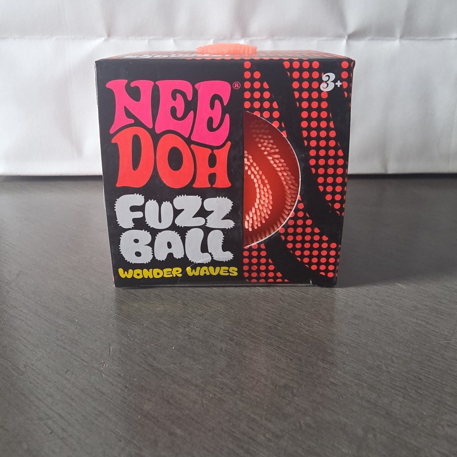 Needoh FUZZ BALL The Velvet Squeeze Nee Doh Squish Stress Ball NEE-DOH – Orange