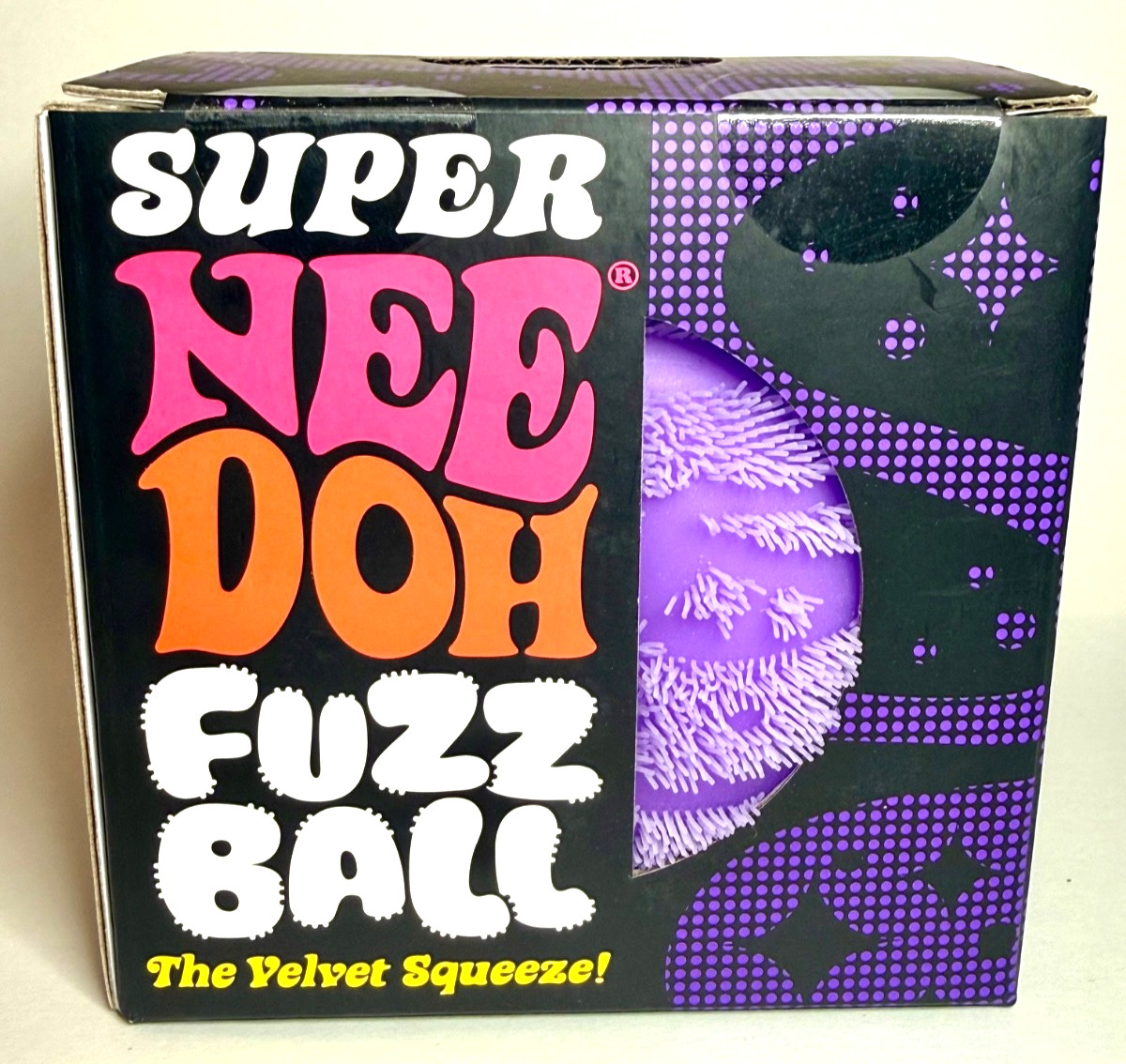 NeeDoh SUPER FUZZ Ball Purple Giant XL Fuzzy Squishy Toy 🔥 100% AUTHENTIC