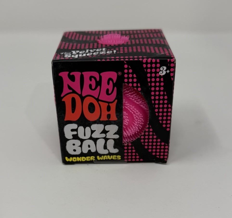 New – 100% Authentic – Needoh Fuzz Ball- Wonder Waves- Pink – Sealed