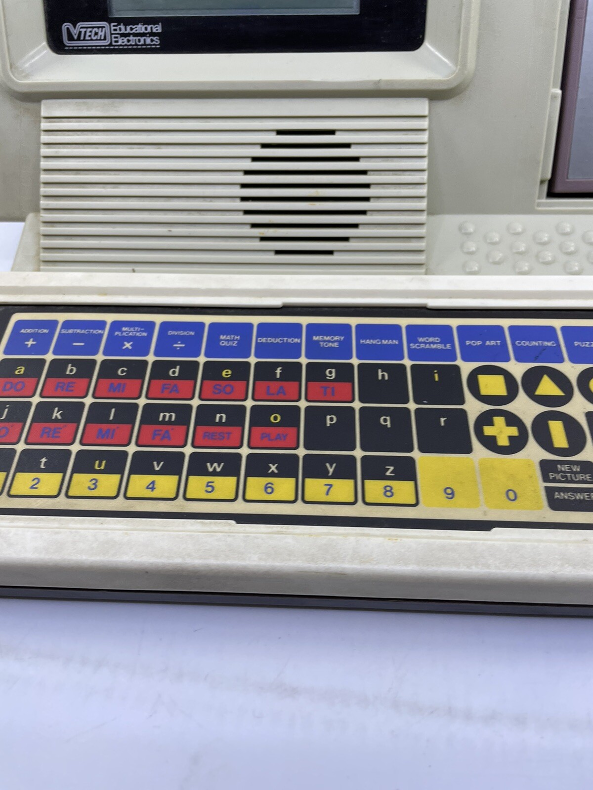 Vtg V-Tech Learning Window Teaching Machine 1986 Educational (Works) R2