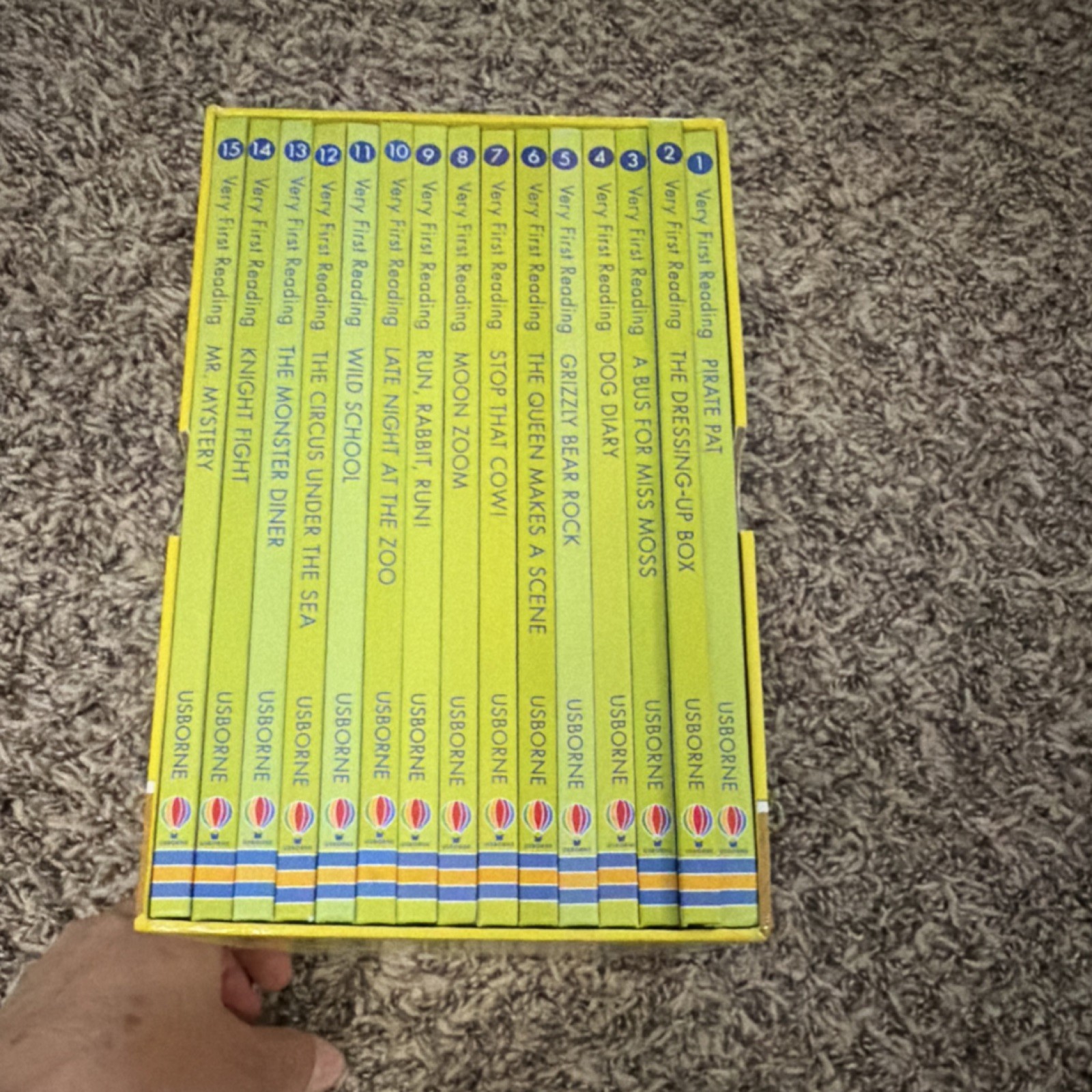 Usborne Very First Reading Box Set 15 Books Ages 4-7 Years 2010 Educational