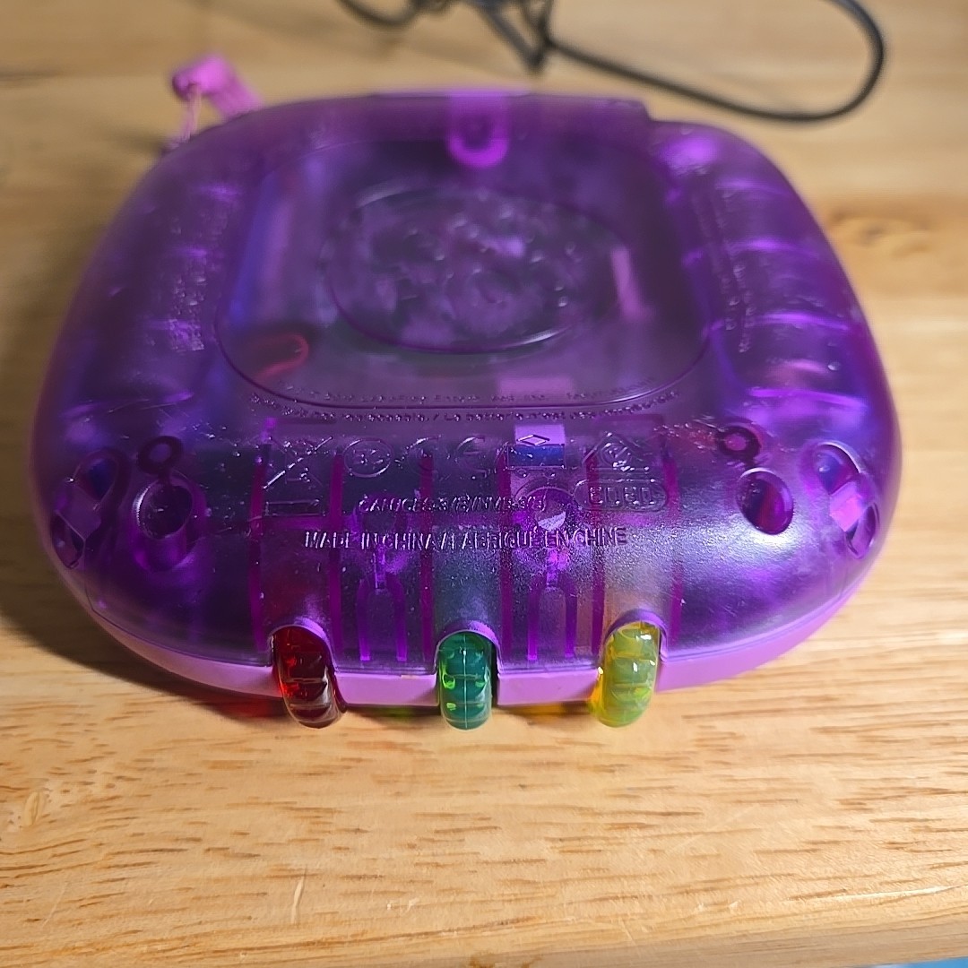 LeapFrog Rockit Twist Green Button Control Handheld Learning Game System WORKS