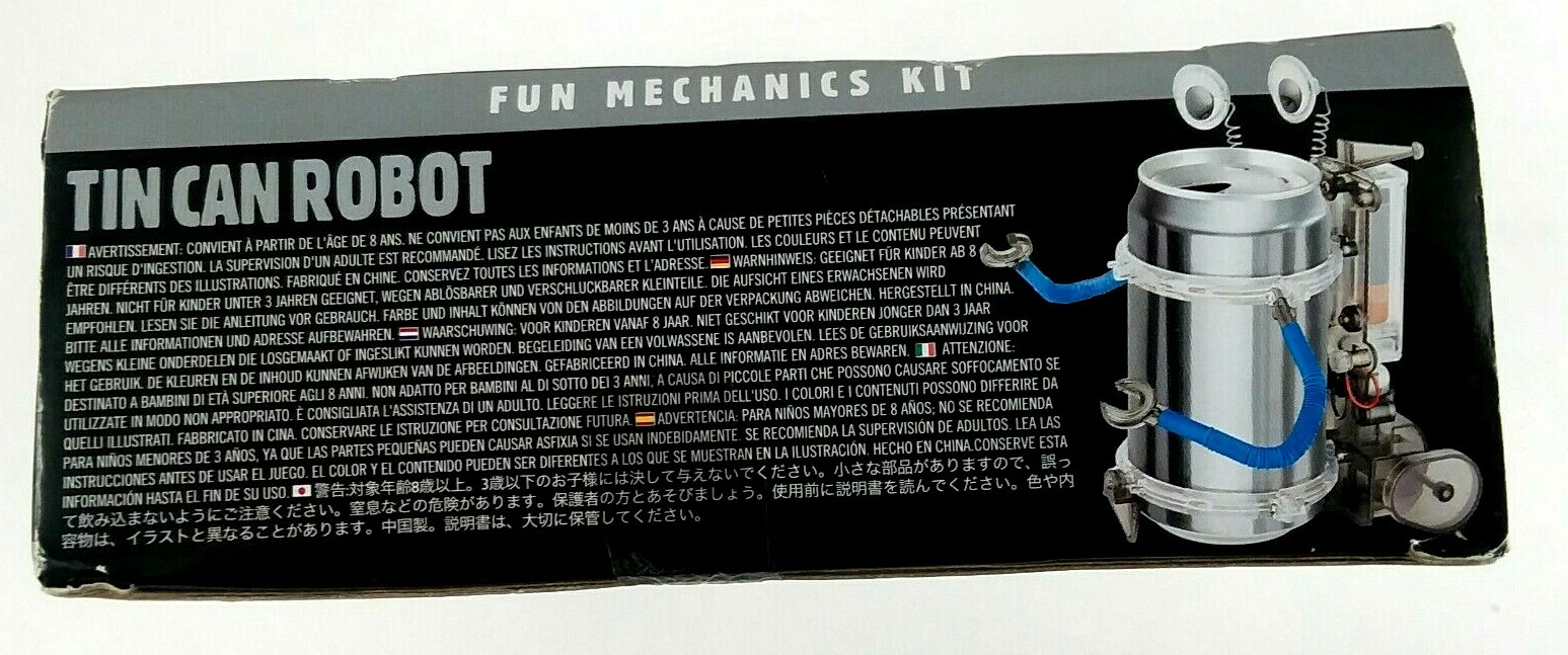 4M Tin Can Robot Science Kit for Ages 8 and Older, Electronic Learning Toys