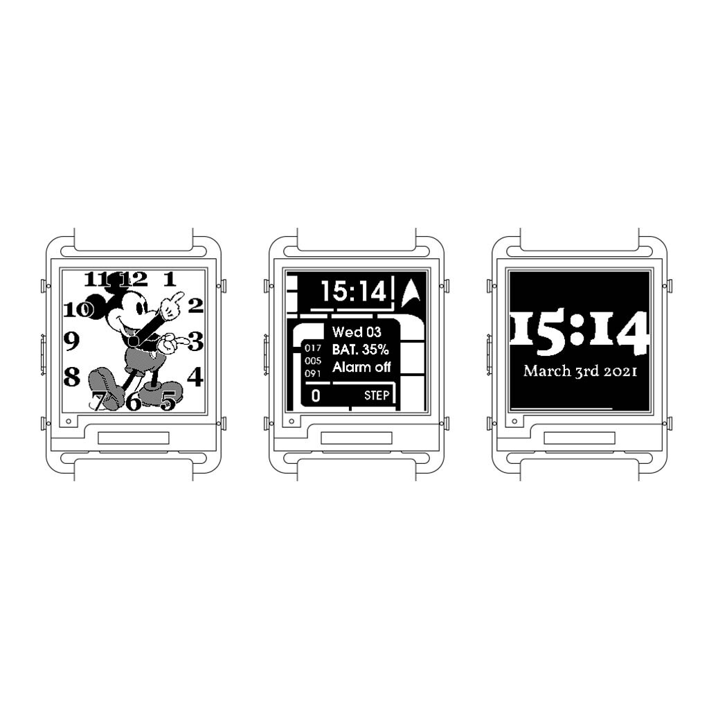 Watchy V2.0 ESP32 Watch WIFI Bluetooth-Compatible Programmable Watch E-Paper