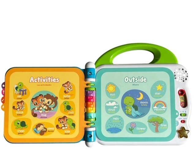 Leap Frog Learning Friends 100 Words Book English & Spanish Audio Book Working