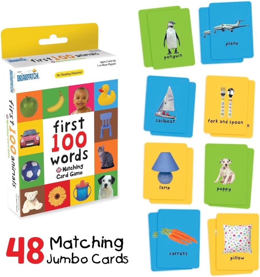 First 100 Words Matching Card Game, Based On Board Books By Roger Priddy, Pre…