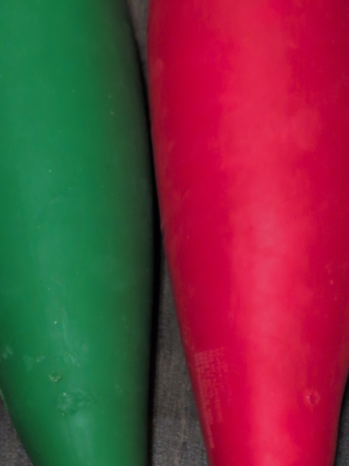 Jumbo Squishy Green & Red Pepper Toymendous 12.5” 2 Piece Set Stress Toys NEW